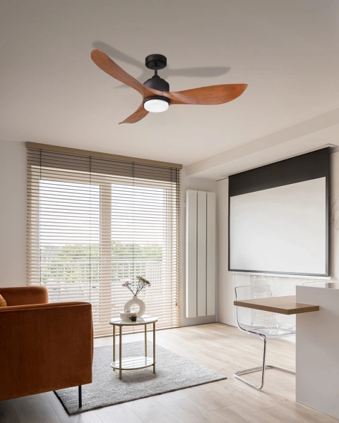 Ceiling fan Eagle II Lite DC with Remote and LED 18W D48 RB