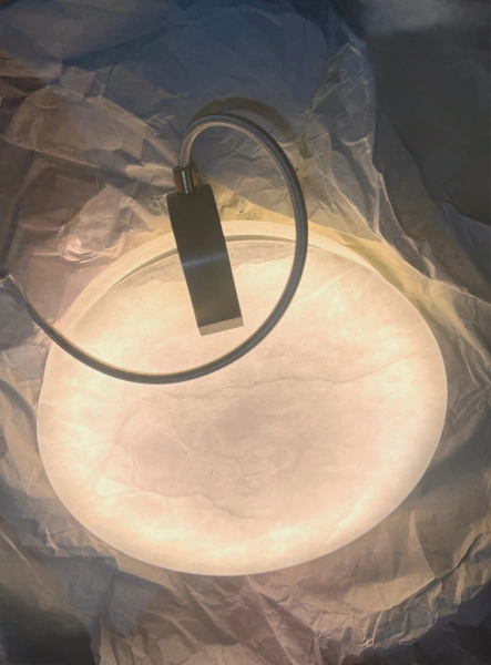 Pendant lamp Villastar 2 Alabaster Spanish Marble LED CCT Dim BRS