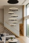 Pendant lamp Sky Rings Alabaster Spanish Marble LED 260W BL