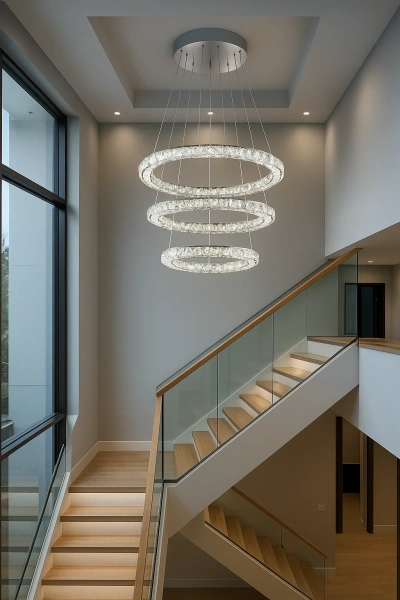 Pendant lamp Argus 3 LED 35W CCT Dim D55 CHR remote