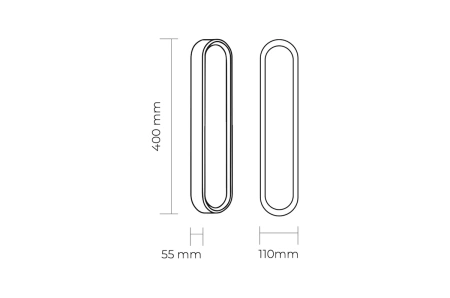 Wall light Selento Alabaster Marble LED 13W 3K H40 AB
