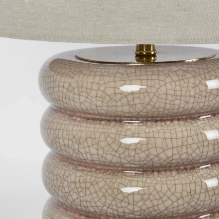 Table lamp Bentley Taupe Ceramic