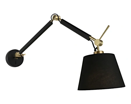 Wall Light Alsta 1LT Large BLK