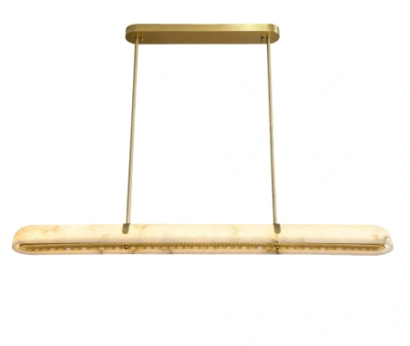 Pendant lamp Sevilla Linear Alabaster Spanish Marble L150 LED BRS with remote