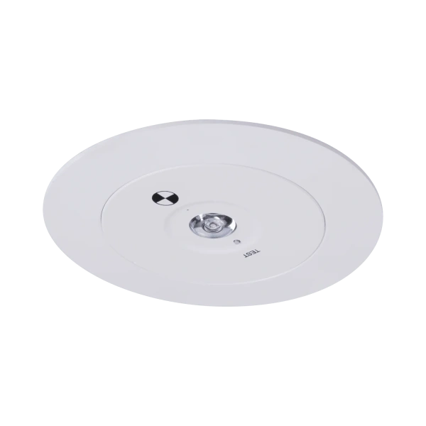 Recessed emergency light Evac D63 3.5W non-maintained WHT