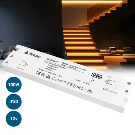 Driver LED VDI100W 100W 12v IP20