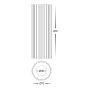 Surface downlight HV5851S-BLK-EXT  Nella 3CCT LED 7W IP65 240V