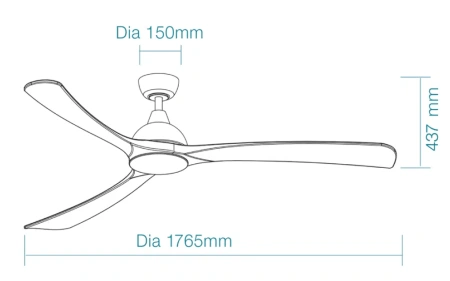 Ceiling Fan Norfolk Aero DC 70 Wi-Fi 30W WLW