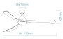 Ceiling Fan Norfolk Aero DC 70 Wi-Fi 30W WLW