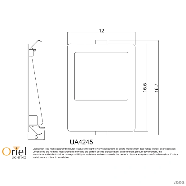 Wall light PEKO.6 LED 3K WHT