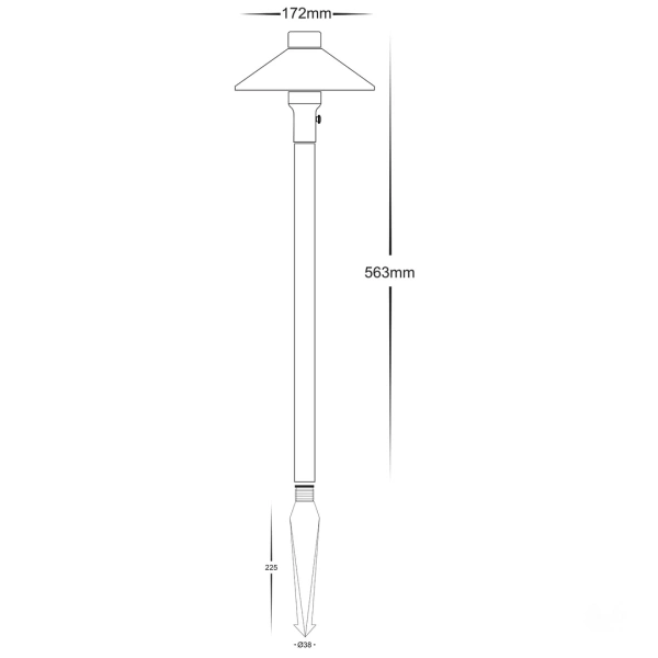 Garden light Antic Antique Brass 3.2w LED HV1454T IP65