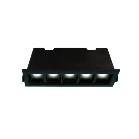 Recessed lense downlight Loom R 5 LED 10W 3CCT BLK