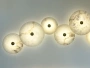 Wall light Zarra Alabaster Spanish Marble D25cm 3CCT BRS