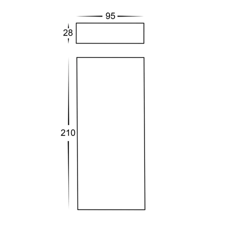 Wall light Essil BLK Up-Down LED HV3649T-BLK IP65