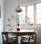 Pendant lamp Rictus 1 Bohemian Glass Round Shape E27 COP