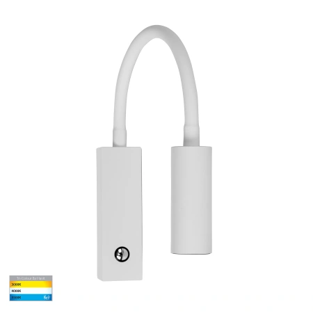 Wall light Lesen single with flexible arm 3CCT 3W WHT