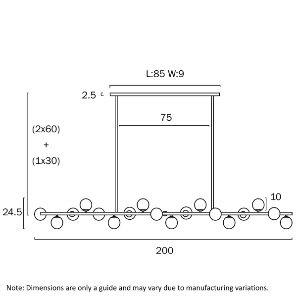 Pendant lamp Moran 18 L2000 AGOP