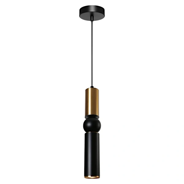 Pendant lamp Rolo 1lt GU10 BKG