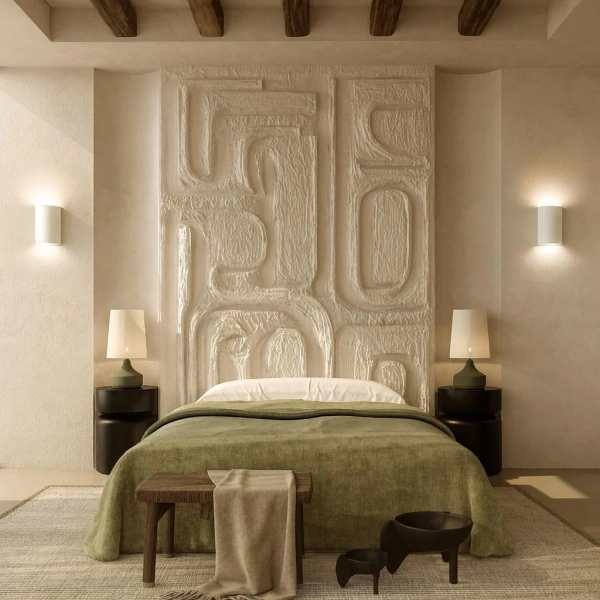 Wall lamp Eon Curved Plaster G9 