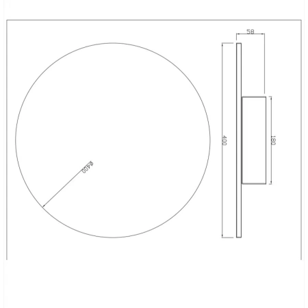 Wall lamp Luna LED 20W 3CCT D40 BRS