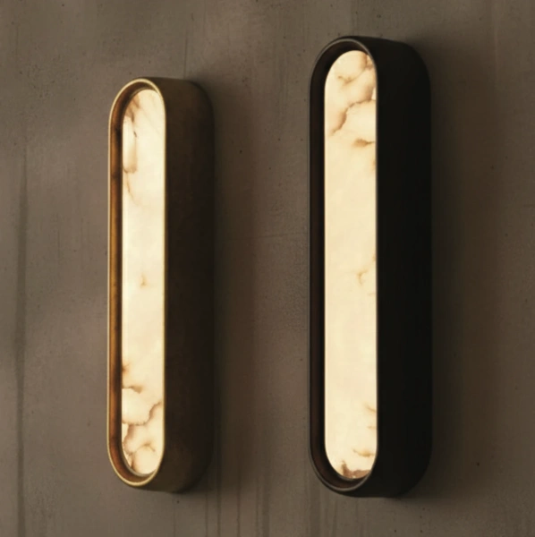 Wall light Selento Alabaster Marble LED 13W 3K H40 BRS