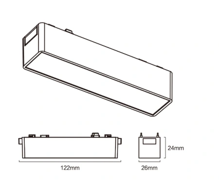 Track Opal Line light Z3040-5.OP.CCT.BK 48V 5W WIFI