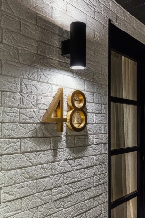 Wall light PIPER-2-RND-BLK 49211