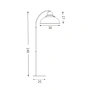 Floor lamp Manor E27 WEATHERED BRS