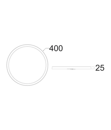 Pendant light OYSTRI2 LED 36W 3CCT IP54 WHT
