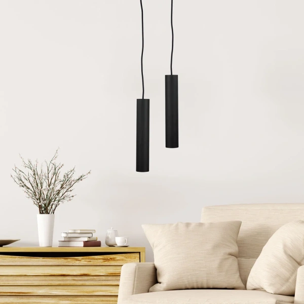 Single pendant TIG GU10 BLACK