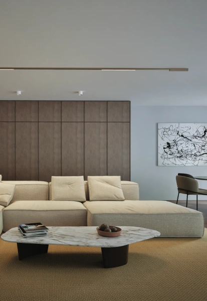 Surface mounted track set 3 Muse 48V 24W CCT BRS