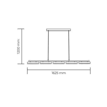 Pendant lamp Bronte Marble L162 BRS