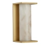 Wall light Aurelia Alabaster Marble IP45 BRS