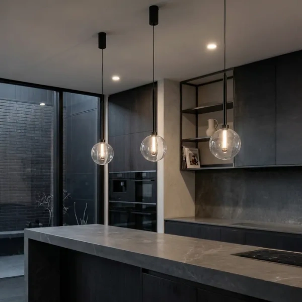 Single pendant Meteor 1 LED 5W BLK