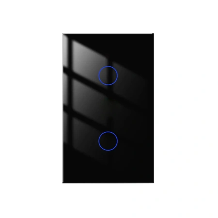 Wall Switch 2 Gang Zigbee Wifi BLK