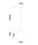 Pendant Lamp Tufo Jar Alabaster E27 BRS