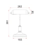 Desk lamp BANCA-T2 E27 WHT