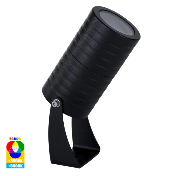 Garden light Nova Aluminium Black RGBCW 7w LED HV1462RGBCW-BLK IP65