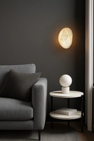 Wall light Ateca Alabaster Spanish Marble LED 5W BRS