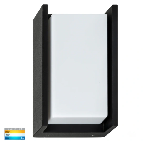 Wall light Nepean BLK LED HV3668T-BLK IP65