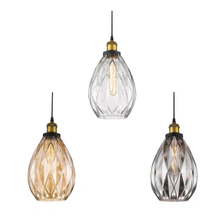 Pendant lamp EVELYN 31352 E27 GRY