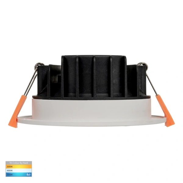Recessed downlight Polly Polycarbonate WHT Fixed 3CCT LED 8W IP WTH
