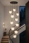Pendant lamp Villastar 10 Alabaster Spanish Marble LED CCT Dim BLK