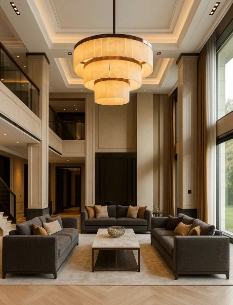 Pendant lamp Roden S16 Alabaster Spanish Marble D86 BRS