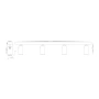 Spot light Revo Adjustable Bar HV4002T-4-WHT IP20