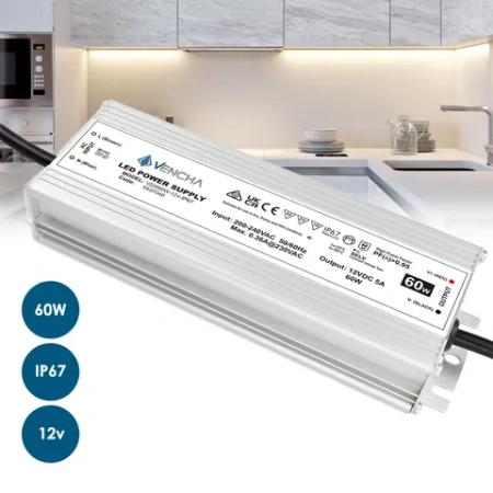 Driver LED VDX60W 60w 12v IP67