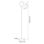Floor lamp ELSA-FL 22534 WHT