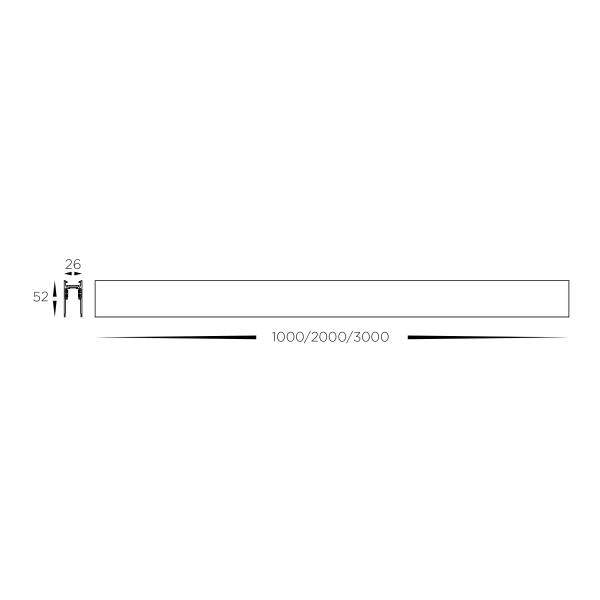 Surface track HCP-10291-HE BK 1M 48V