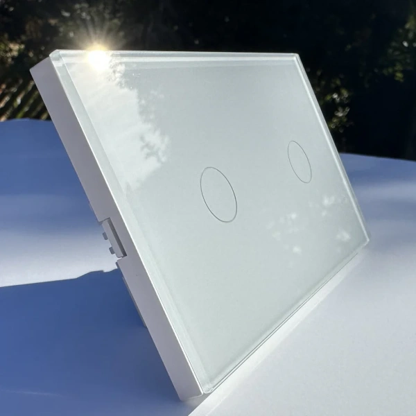 Wall Switch 2 Gang Zigbee Wifi WHT