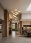 Pendant lamp Miraflores Alabaster Spanish Marble P13 LED 80W CCT Dim BRS